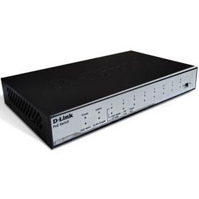 D-Link DES-1009P+ 8-Port Fast Ethernet PoE Desktop Switch