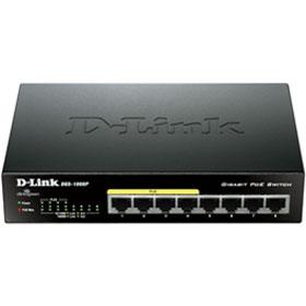 D-Link DGS‑1008P 8-Port Gigabit Unmanaged Desktop PoE Switch