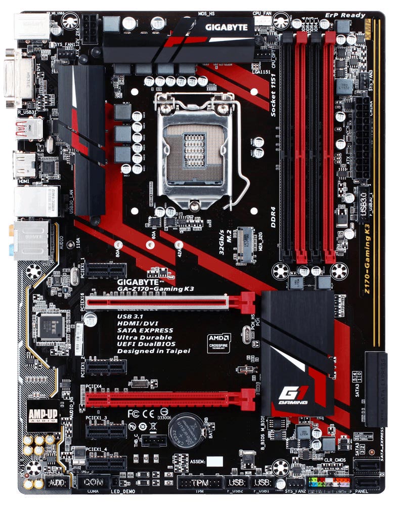 GIGABYTE GA-Z170 K3-EU Gaming Motherboard