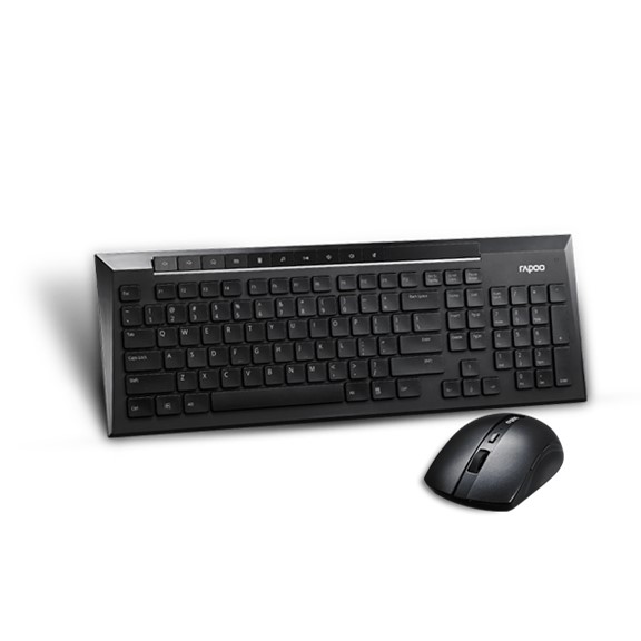 RAPOO 8200P 5G Multimedia Programmable Wireless Keyboard and Mouse 1