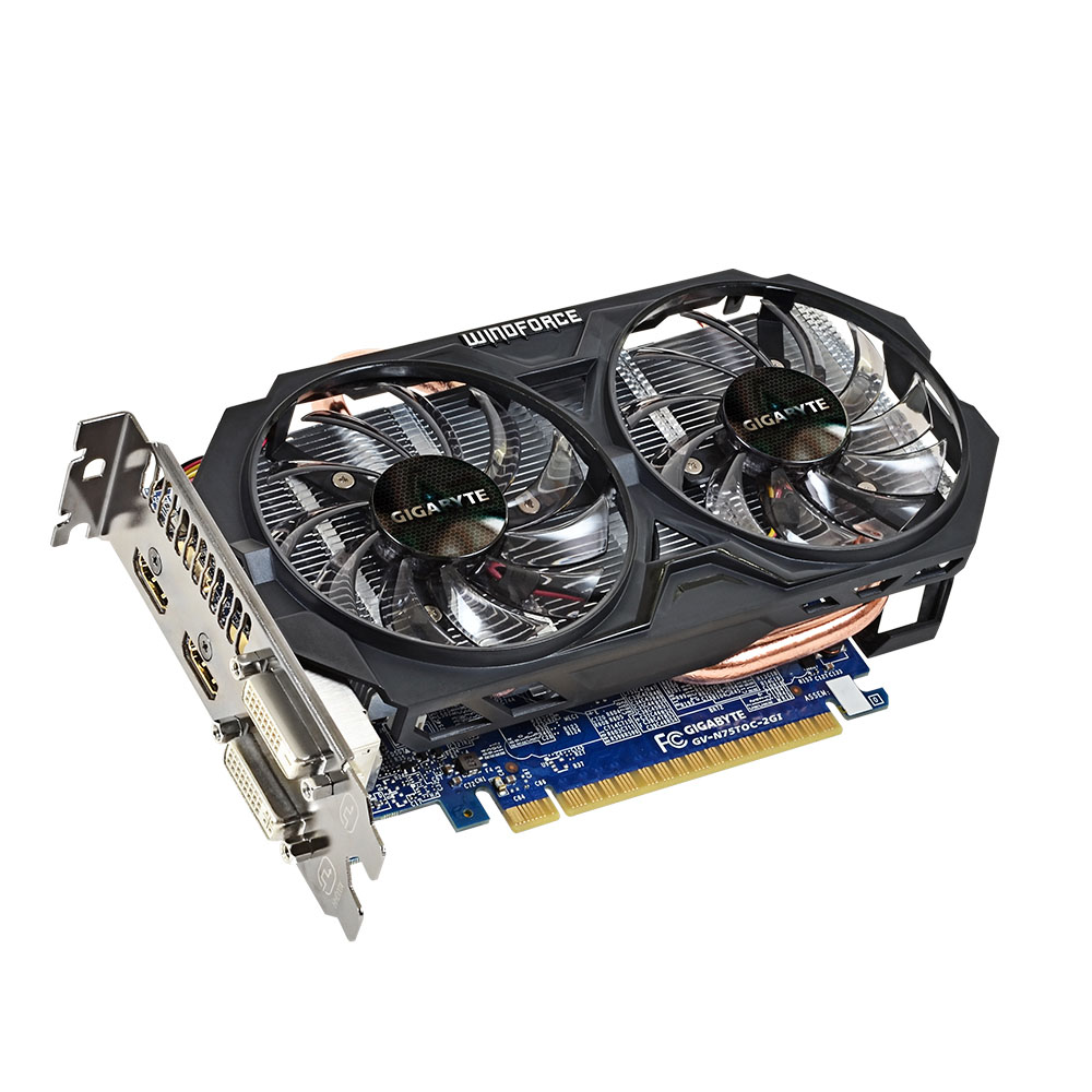 GIGABYTE GTX 750 Ti 2GB GDDR5 GV-N75TOC-2GI