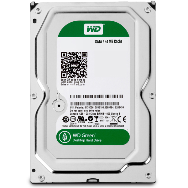 Western Digital 1TB Caviar Green 64MB Internal HDD