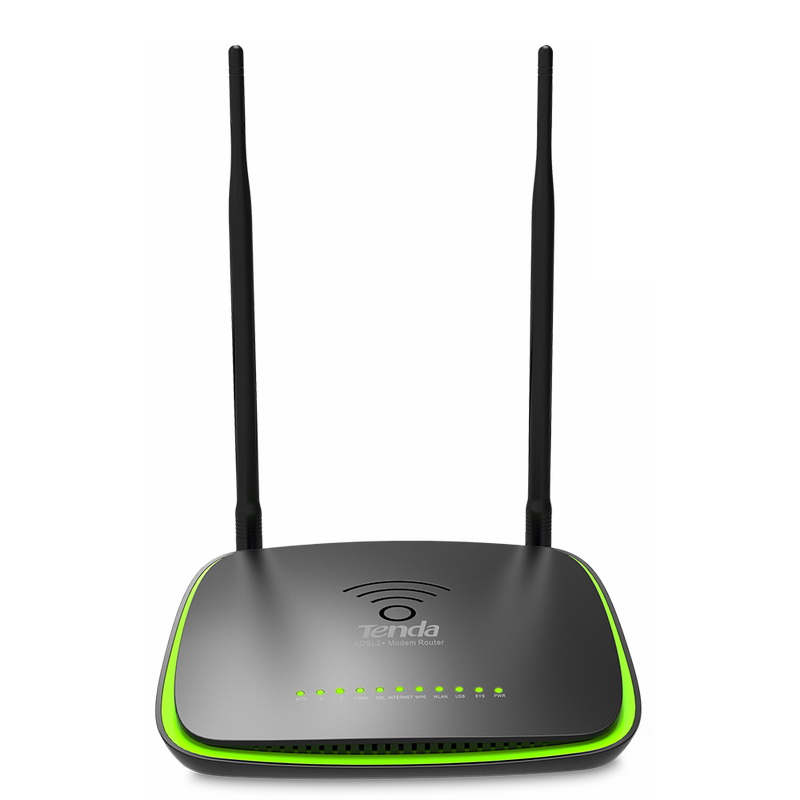 مودم بی سیم تندا Tenda DH301 N300 Wireless High Power ADSL2+ Modem Router