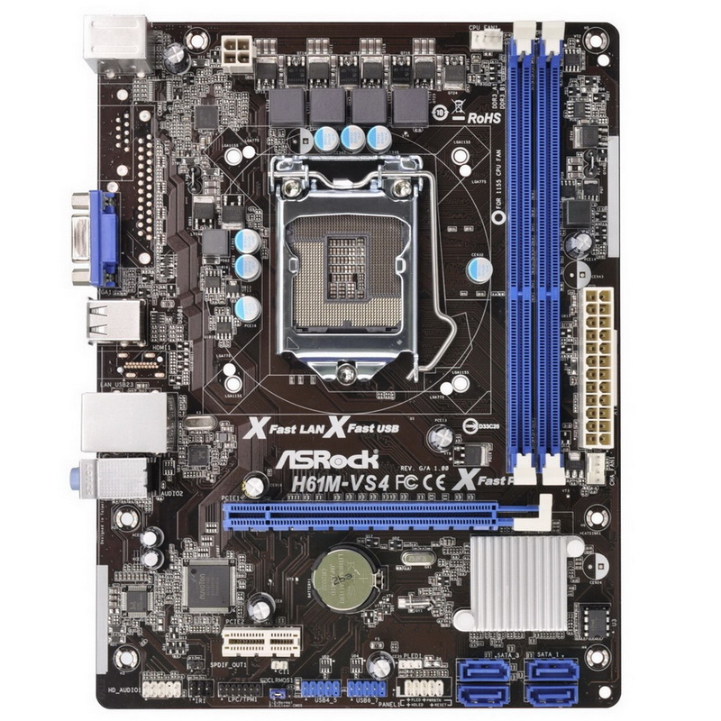 مادربرد ازراک ASRock H61M-VS4 motherboard H61M-VS4