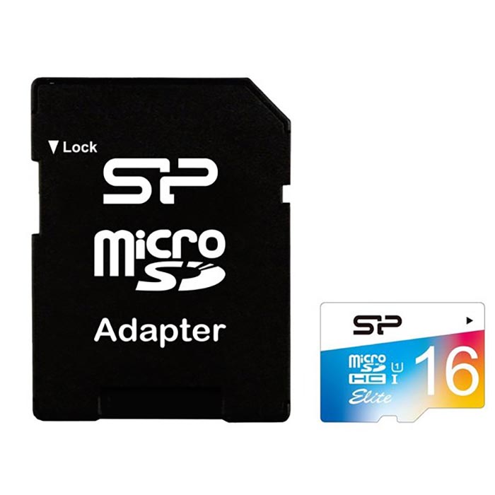 Silicon Power Color Elite MicroSD 16GB UHS-I Class 10 With Adapter