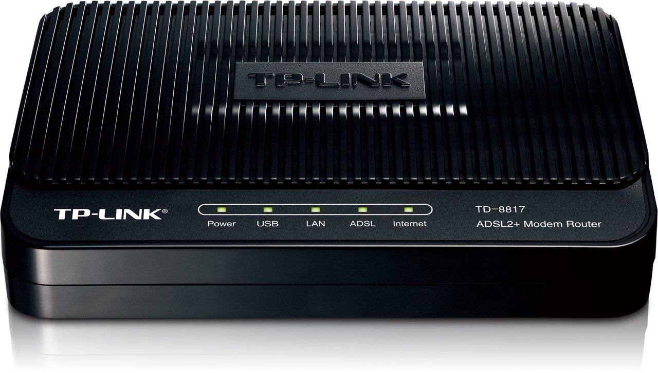 TP-Link ADSL2+ Ethernet/USB Modem Router TD-8817