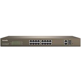 Tenda TEF1218P-16-250W 16-Port 10/100Mbps + 2 Gigabit Web Smart PoE Switch